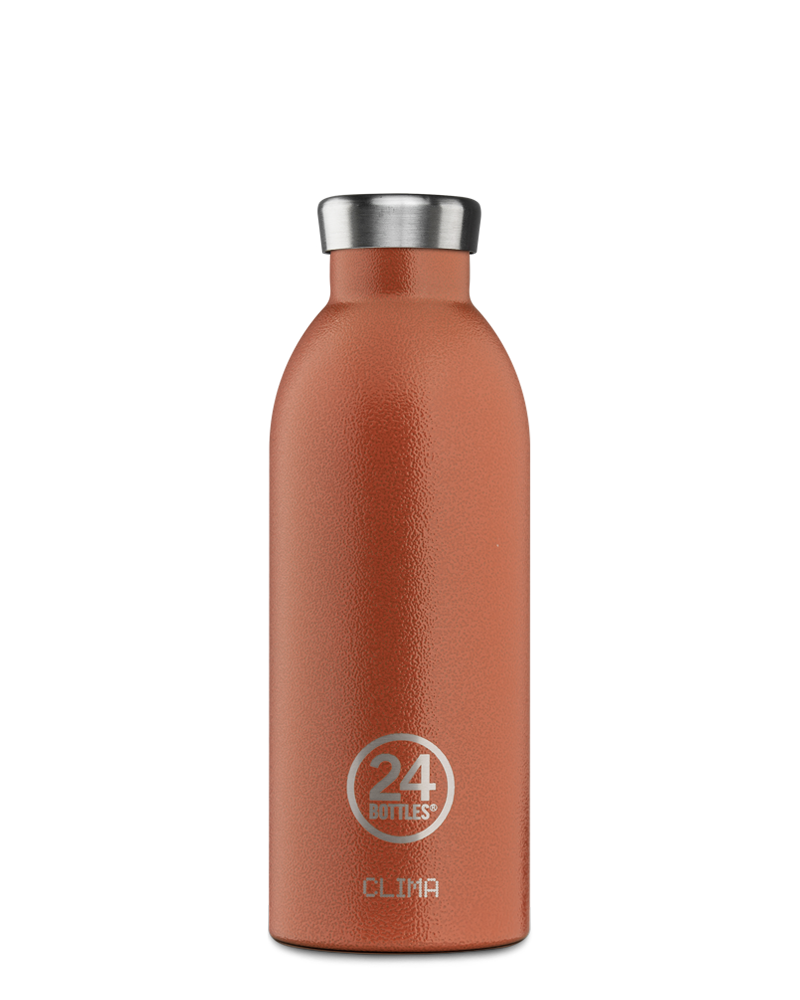 24bottles clima bottle Thermosflasche unifarben aus Edelstahl Trinkflasche 0,5l BPA frei