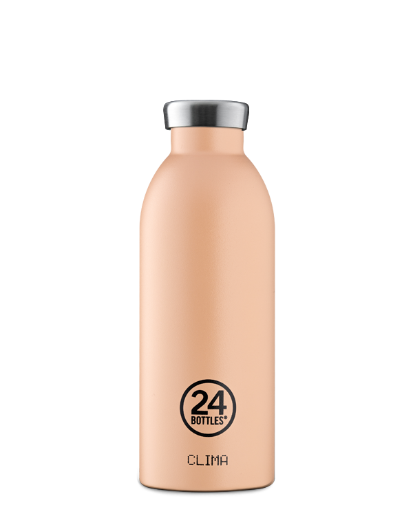 24bottles clima bottle Thermosflasche unifarben aus Edelstahl Trinkflasche 0,5l BPA frei