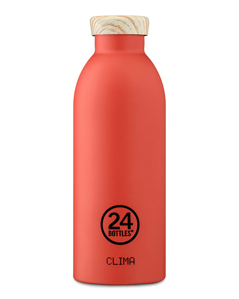 24bottles clima bottle Thermosflasche unifarben aus Edelstahl Trinkflasche 0,5l BPA frei