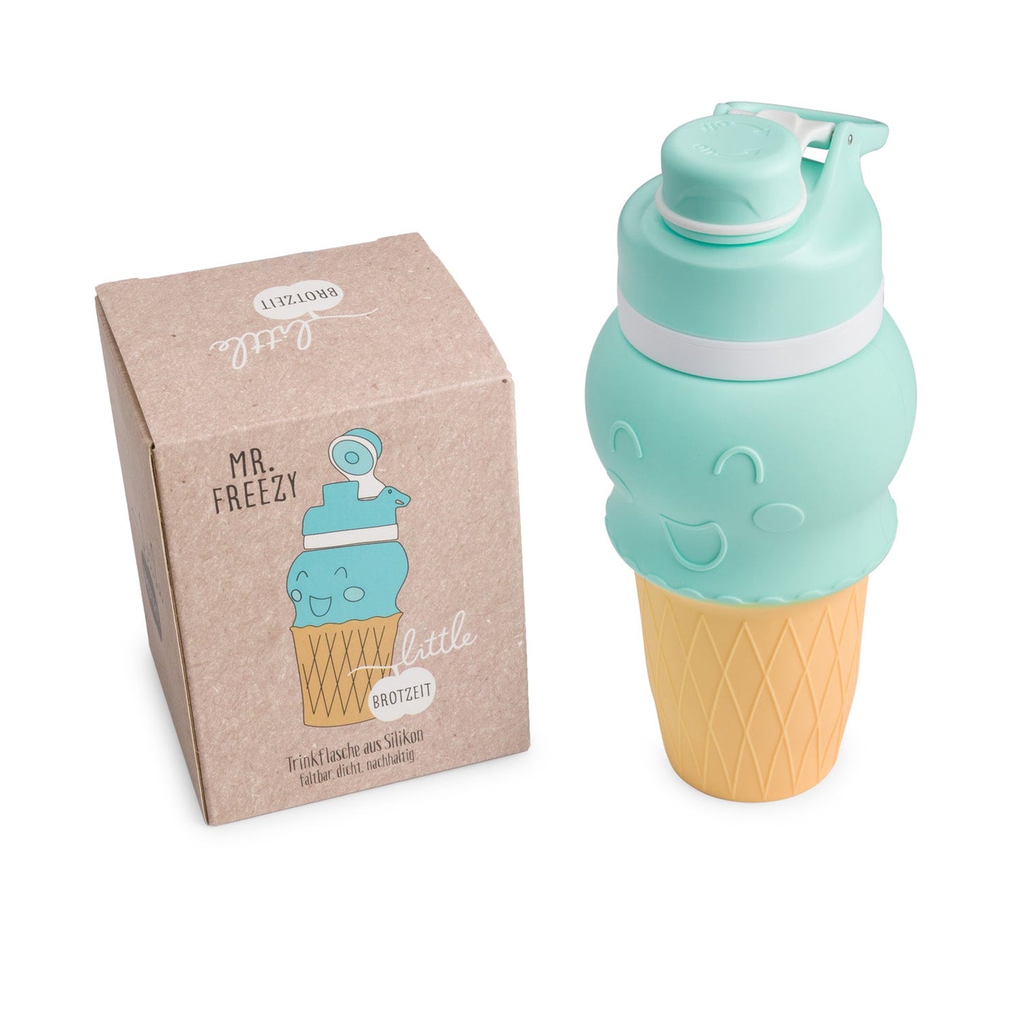 Mr. oder Miss FREEZY Trinkflasche Flasche aus Silikon 500ml