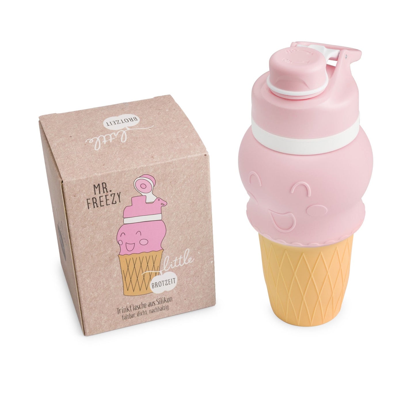 Mr. oder Miss FREEZY Trinkflasche Flasche aus Silikon 500ml