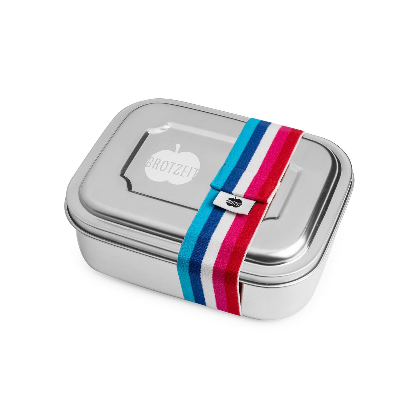 Brotzeit ZWEIER Lunchboxen Brotdose Jausenbox mit Unterteilung aus Edelstahl 100% BPA frei