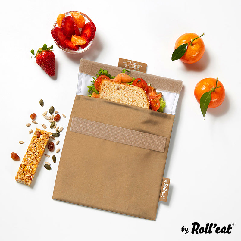 Roll'eat Snack'n'go Nature Lunchbag waschbarer Snackbag Brotbeutel
