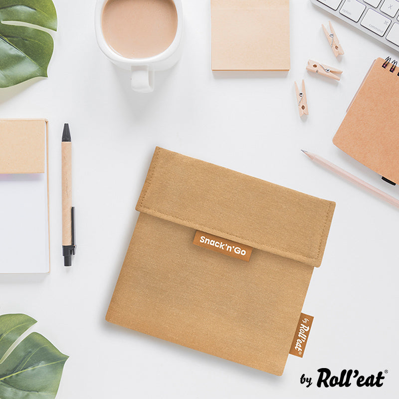 Roll'eat Snack'n'go Nature Lunchbag waschbarer Snackbag Brotbeutel