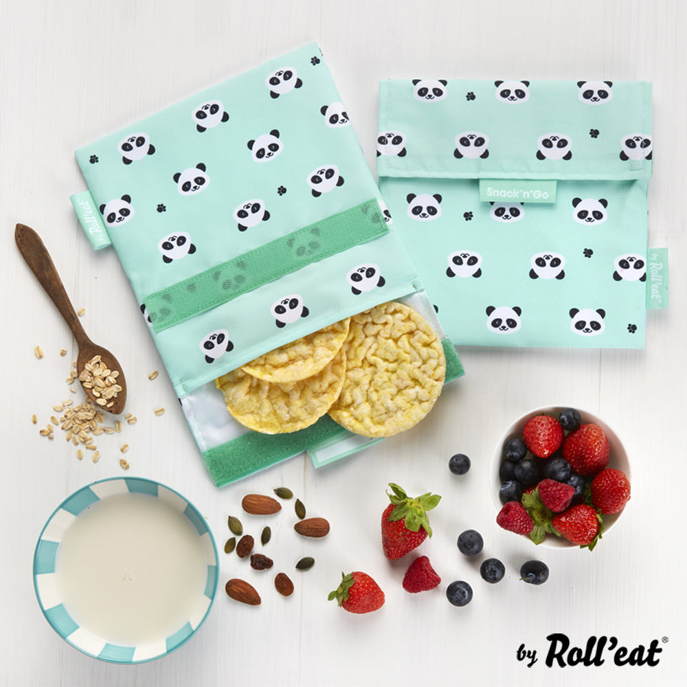 Roll'eat Snack'n'go ANIMAL Lunchbag waschbarer Snackbag Brotbeutel