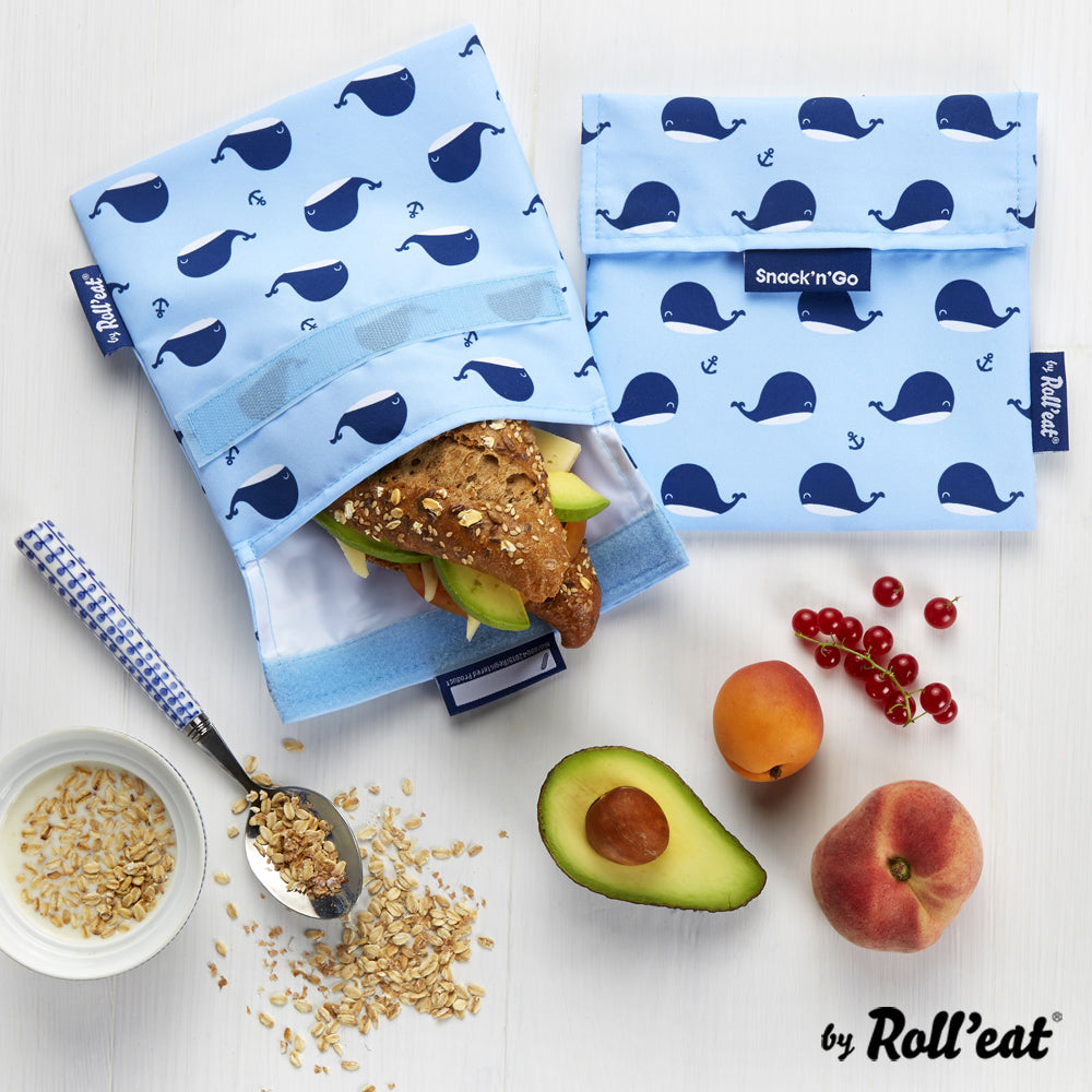 Roll'eat Snack'n'go ANIMAL Lunchbag waschbarer Snackbag Brotbeutel