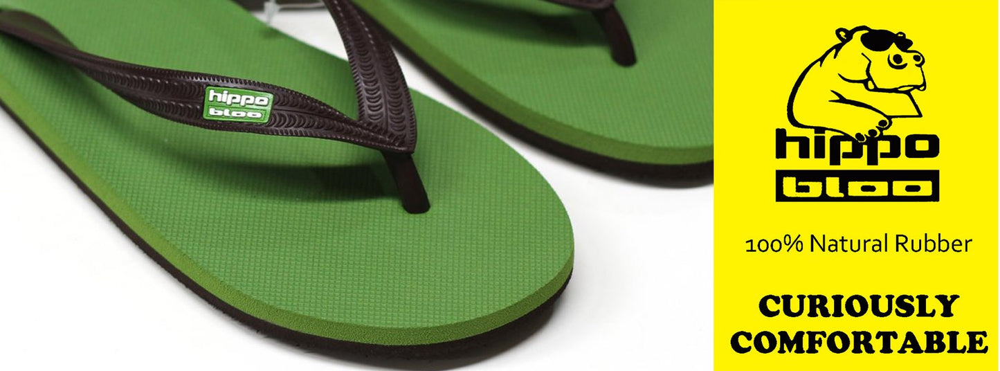 Hippobloo Flip Flop blau-grau aus Naturkautschuk BPAfrei vegan