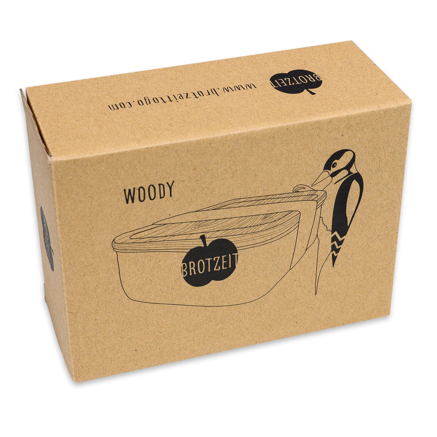 Brotzeit WOODY Lunchbox aus Edelstahl mit Bambusdeckel