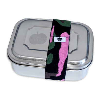 Brotzeit ZWEIER Lunchboxen Brotdose Jausenbox mit Unterteilung aus Edelstahl 100% BPA frei