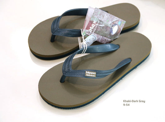 Hippobloo Flip Flop khaki grau London aus Naturkautschuk BPAfrei vegan Hippo Bloo