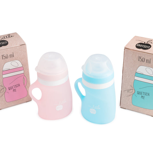 QUETSCH ME Quetschbeutel Quetschie aus Silikon 150ml 6+