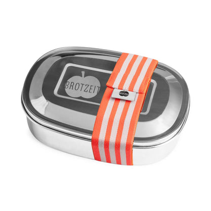 Brotzeit MAGIC Lunchboxen Brotdose Jausenbox mit herausnehmbarer Unterteilung aus Edelstahl