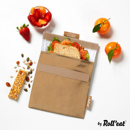Roll'eat Snack'n'go Nature Lunchbag waschbarer Snackbag Brotbeutel