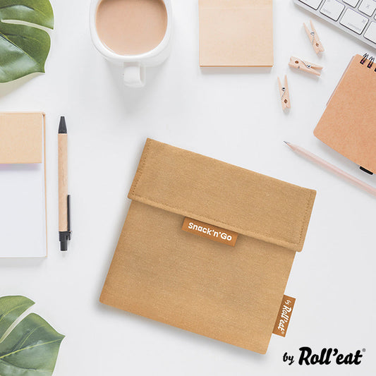 Roll'eat Snack'n'go Nature Lunchbag waschbarer Snackbag Brotbeutel