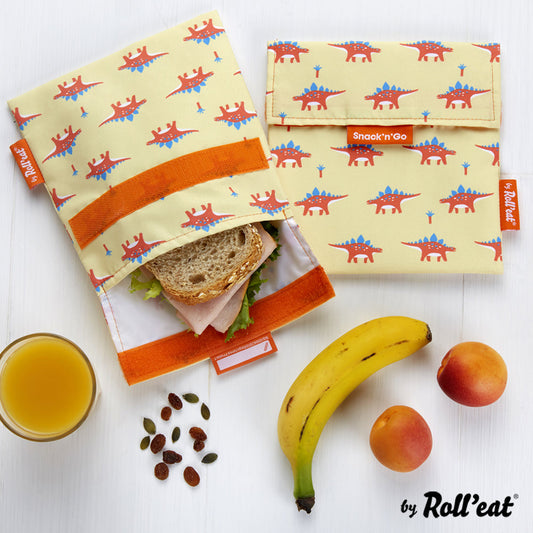 Roll'eat Snack'n'go ANIMAL Lunchbag waschbarer Snackbag Brotbeutel