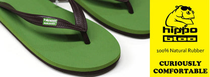 Hippobloo Flip Flop blau-grau aus Naturkautschuk BPAfrei vegan