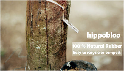 Hippobloo Flip Flop schwarz-rot aus Naturkautschuk BPAfrei vegan