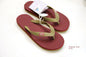 Hippobloo Flip Flop burgund camel aus Naturkautschuk BPAfrei vegan Hippo Bloo